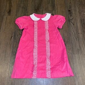 Funtasia too size 4 pink cord ruffle dress
